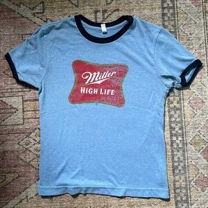 Urban Outfitters Miller High Life Vintage Ringer Tee Size M